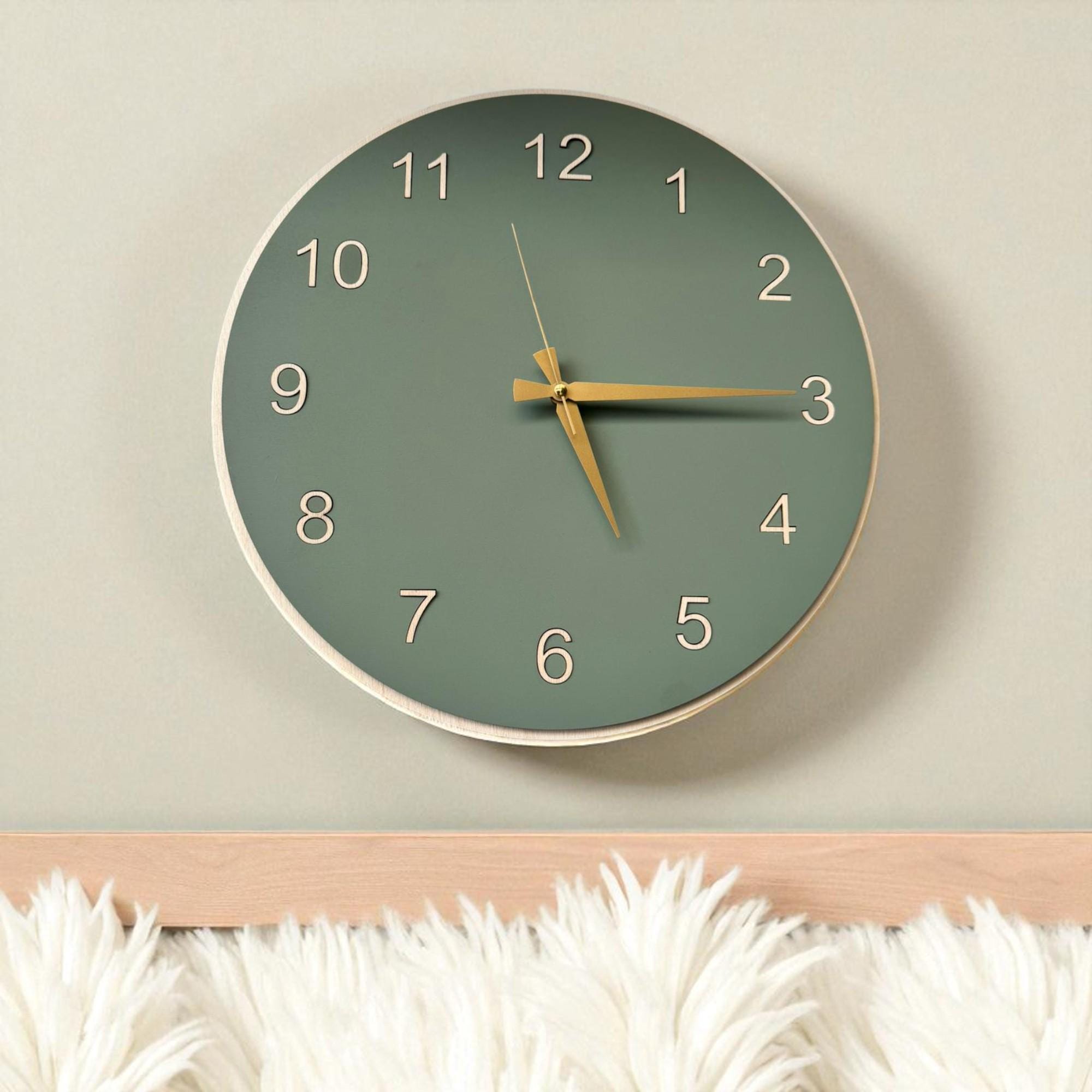 Wooden Wall Clock Minimalist Scandinavian Wall Clock Modern Rustic wooden-wall-clock-minimalist-scandinavian-wall-clock-modern-rustic