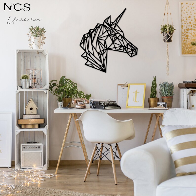 Unicorn Wood Wall Art for Decorationwall Decorhome Etsy