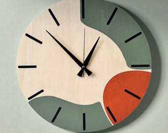 Timestone Longford Design Clock - 90s Postmodern Time Wall Clock