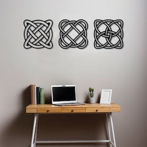 Irish Celtic Triquetra Wood Wall Art-Celtic Rope Knot Wood Wall Art-Trinity Knot Wooden Wall Decor-Historical Irish Wall Sign-Christmas Gift