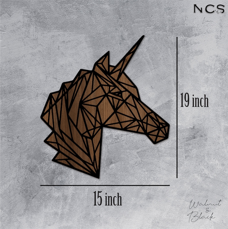 Unicorn Wood Wall Art for Decorationwall Decorhome Etsy