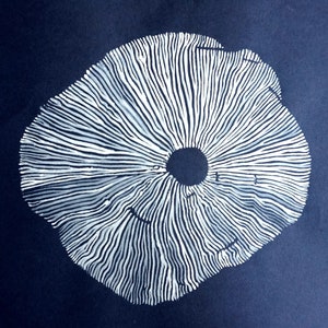 Mushroom Spore Print Painting