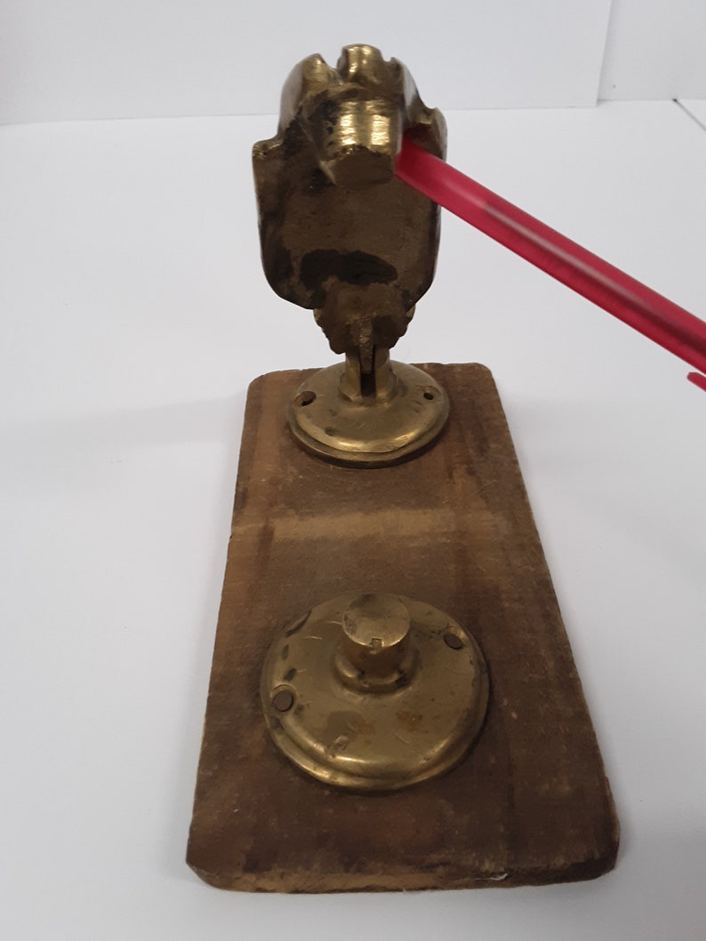 Solid Brass BallinHand Door Knocker Antique Brass 4 1/2 Etsy