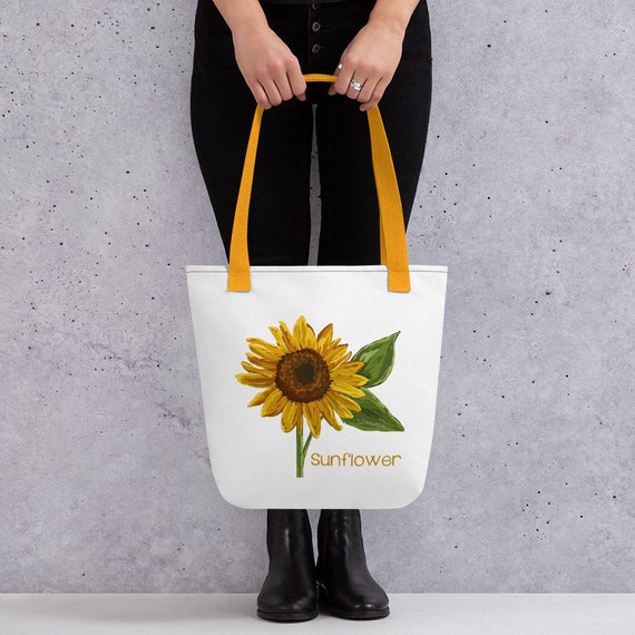Sunshine Tote Bag Sunflower Tote Bag Grow Through What You Go Through Sunflower Tote Bag Sunflower Tote Farmhouse Tote Bag