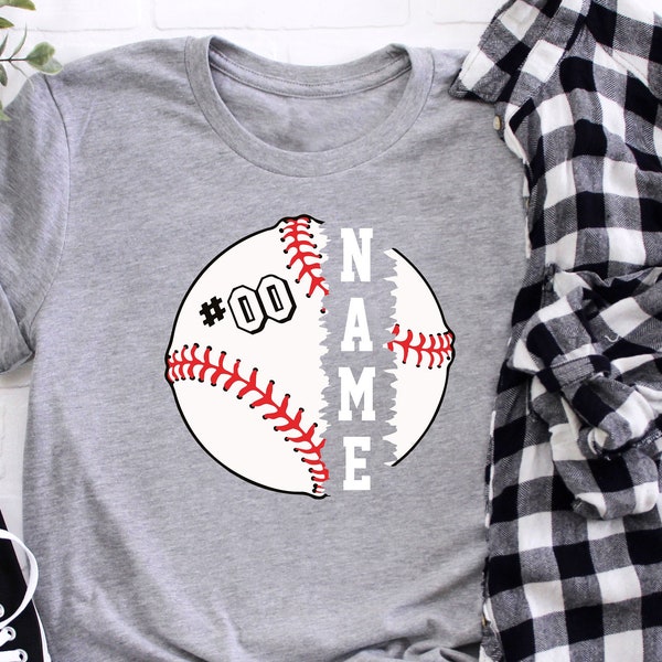 Personalized Baseball Shirt, Custom Baseball Shirt, Baseball Team Name Shirt, Gift For Baseball Lover, Custom Shirts For Baseballer