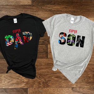 Superhero Dad Shirt, Super Dad Super Son Shirt, Dad Son Matching, Father Son Matching, Father's Day Shirt, Super Father Shirt, Gift Father