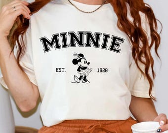 Comfort Colors® Disney Minnie Est. 1928 Shirt, Disney Family Trip Shirt, Disneyland Shirt, Disney Trip Shirt, Vintage Disney Minnie Shirt