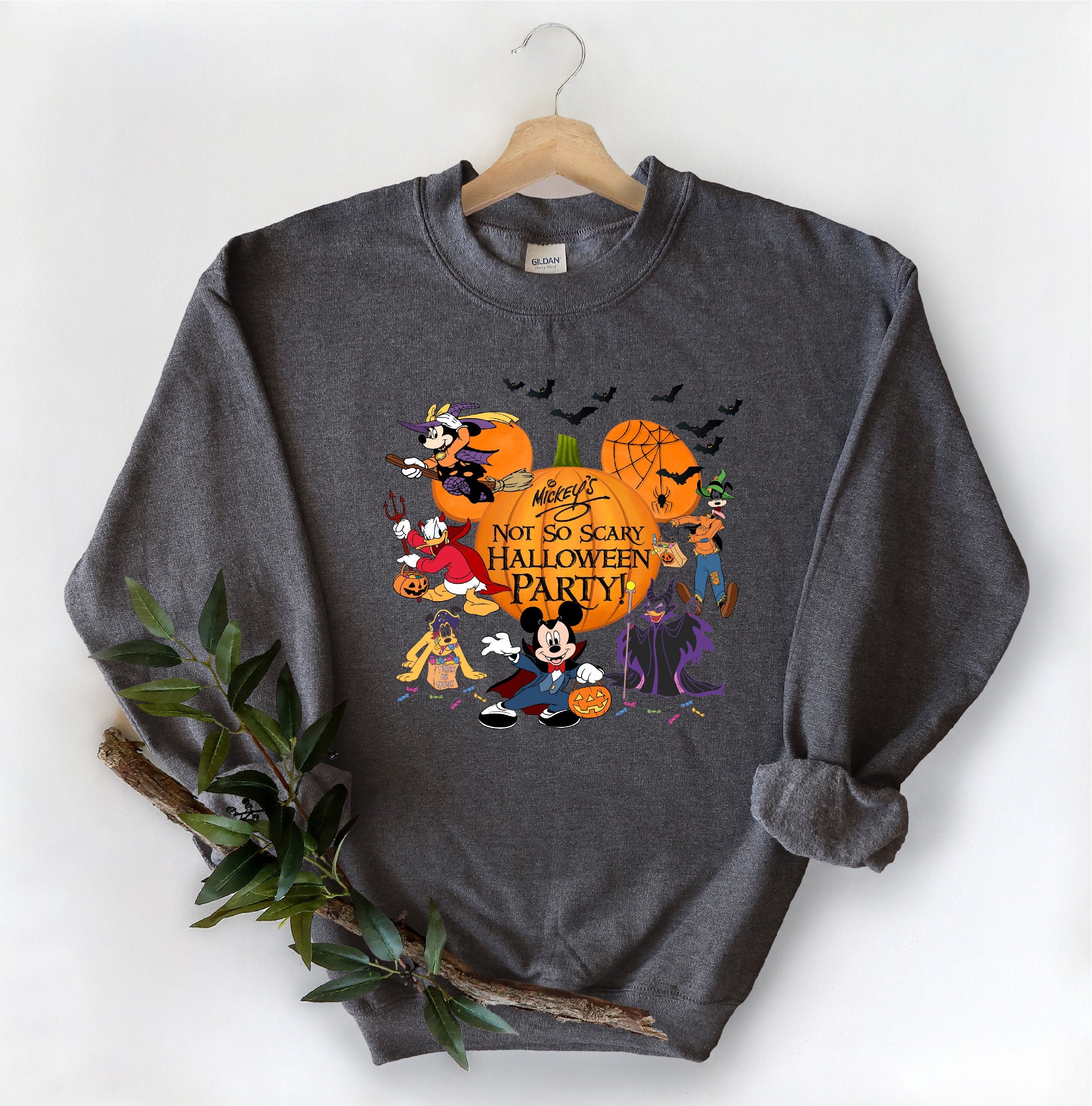 Halloween Sweatshirt Vintage Disney Halloween Sweatshirt Etsy