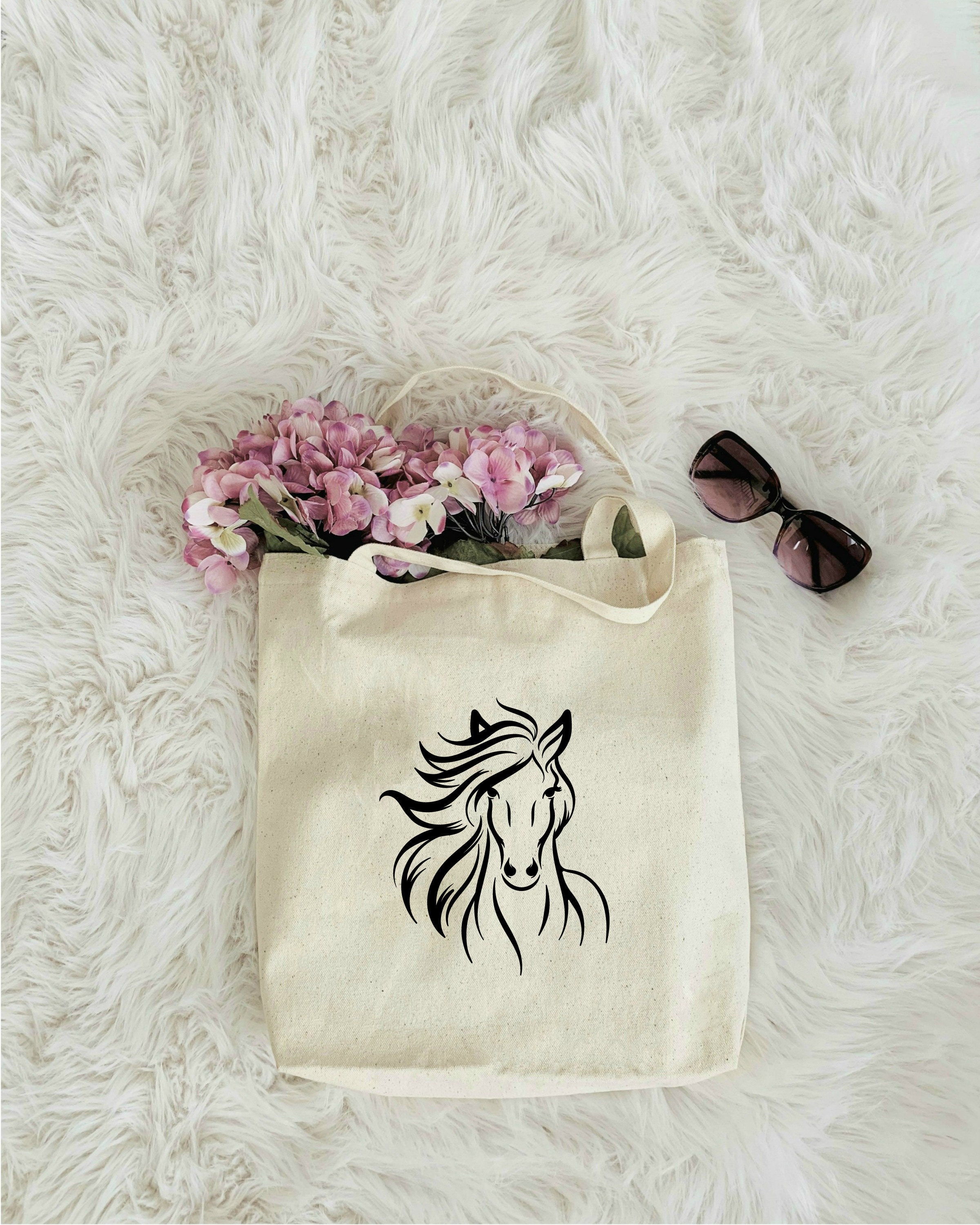 Horse tote bag horse gifts for girl gifts for horse lovers Etsy