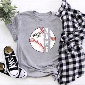 Personalized Baseball Shirt, Custom Baseball Shirt, Baseball Team Name Shirt, Gift For Baseball Lover, Custom Shirts For Baseballer
