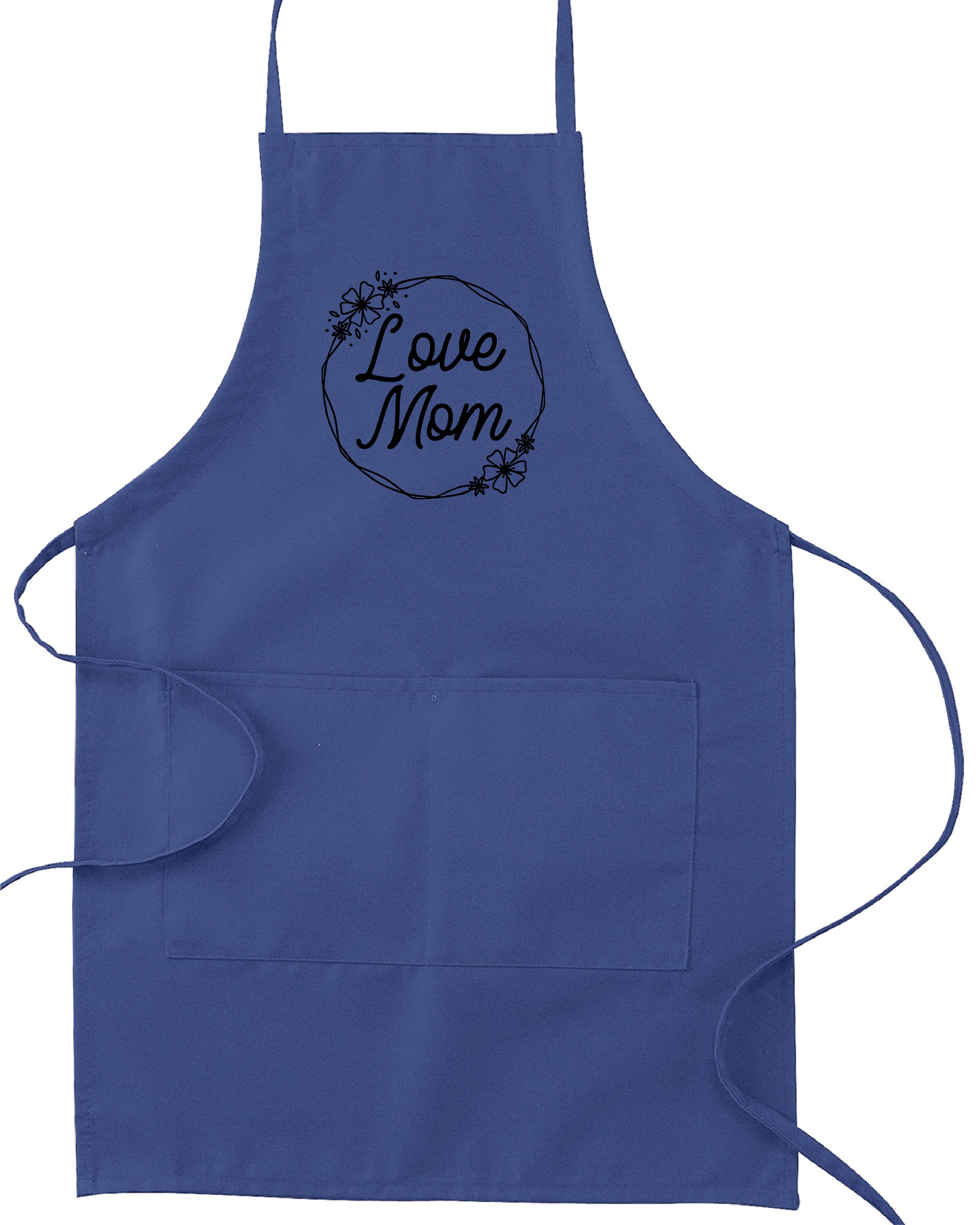 Mom Custom Apron Cool Mom Apron Best Mom Forever Happy Etsy