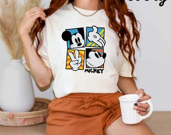 Comfort Colors Vintage Mickey Mouse Shirt, Retro Disney Vacation Tee