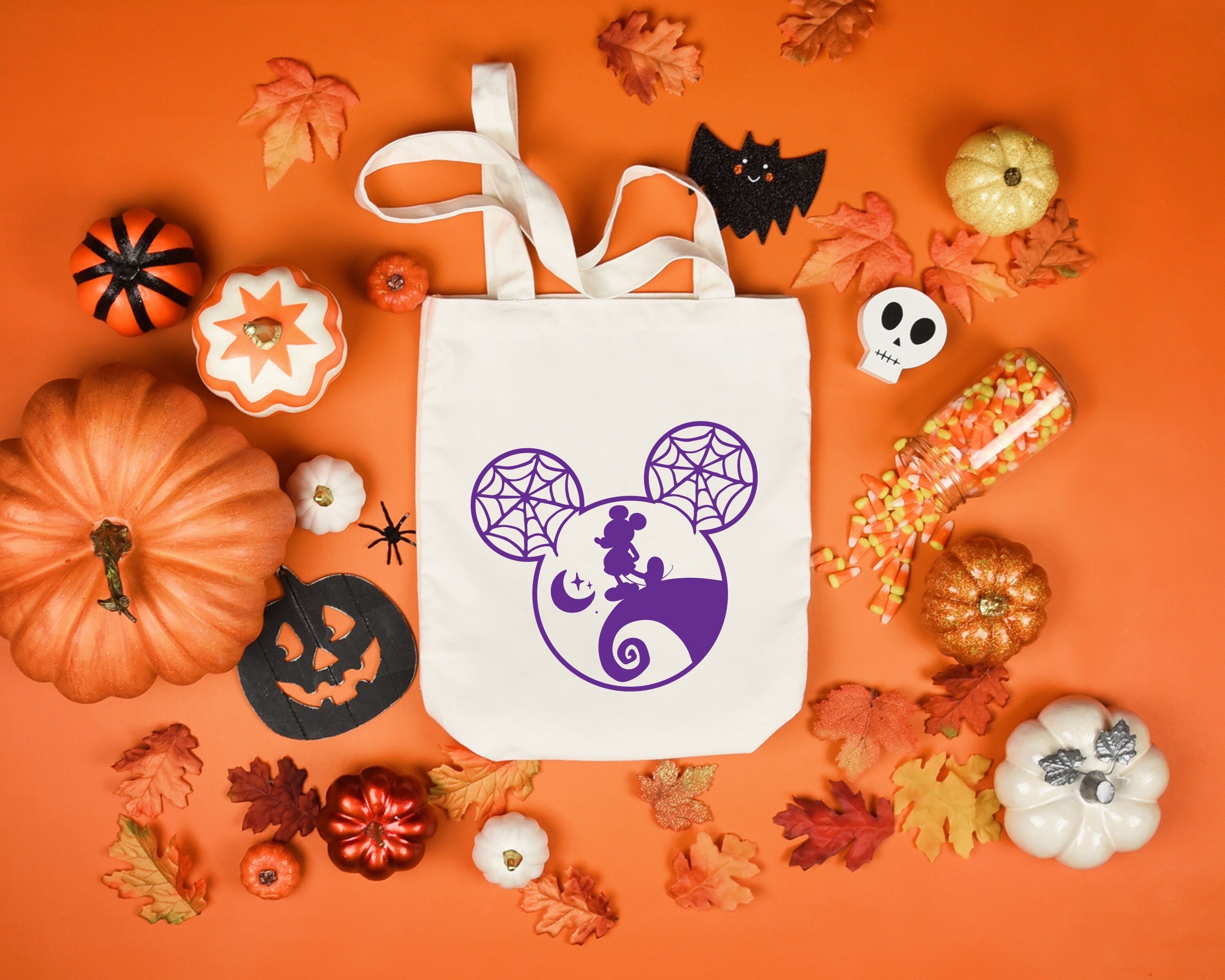 Disney Halloween Tote Bag Trick Or Treat Tote BagHalloween Etsy