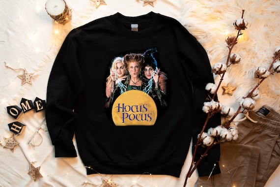 Halloween Sweatshirt Vintage Hocus 