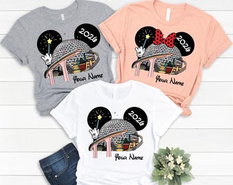 Disney World Epcot Family Vacation 2026 Matching Shirts, Custom Epcot Trip Shirts, Personalized Disney World Epcot 2026 Shirts