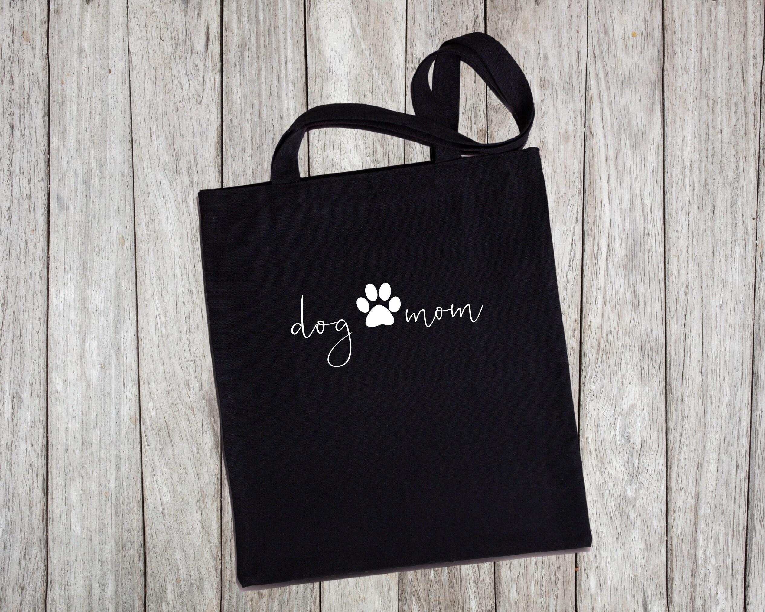 Dog Mom Tote Bag Canvas Tote Bag Custom Tote Bag Dog Mom Etsy