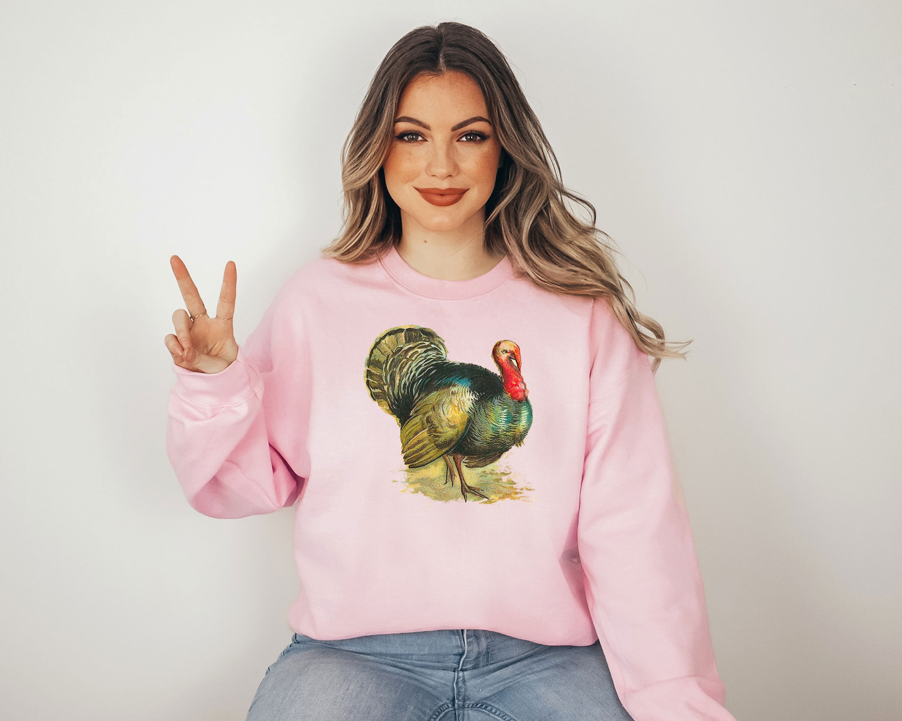 Discover Vintage Turkey Sweatshirt, Thanksgiving Shirt, Thanksgiving Sweatshirt, Autumn Shirt, Fall Sweatshirt, Turkey Shirt, Vintage Thanksgiving