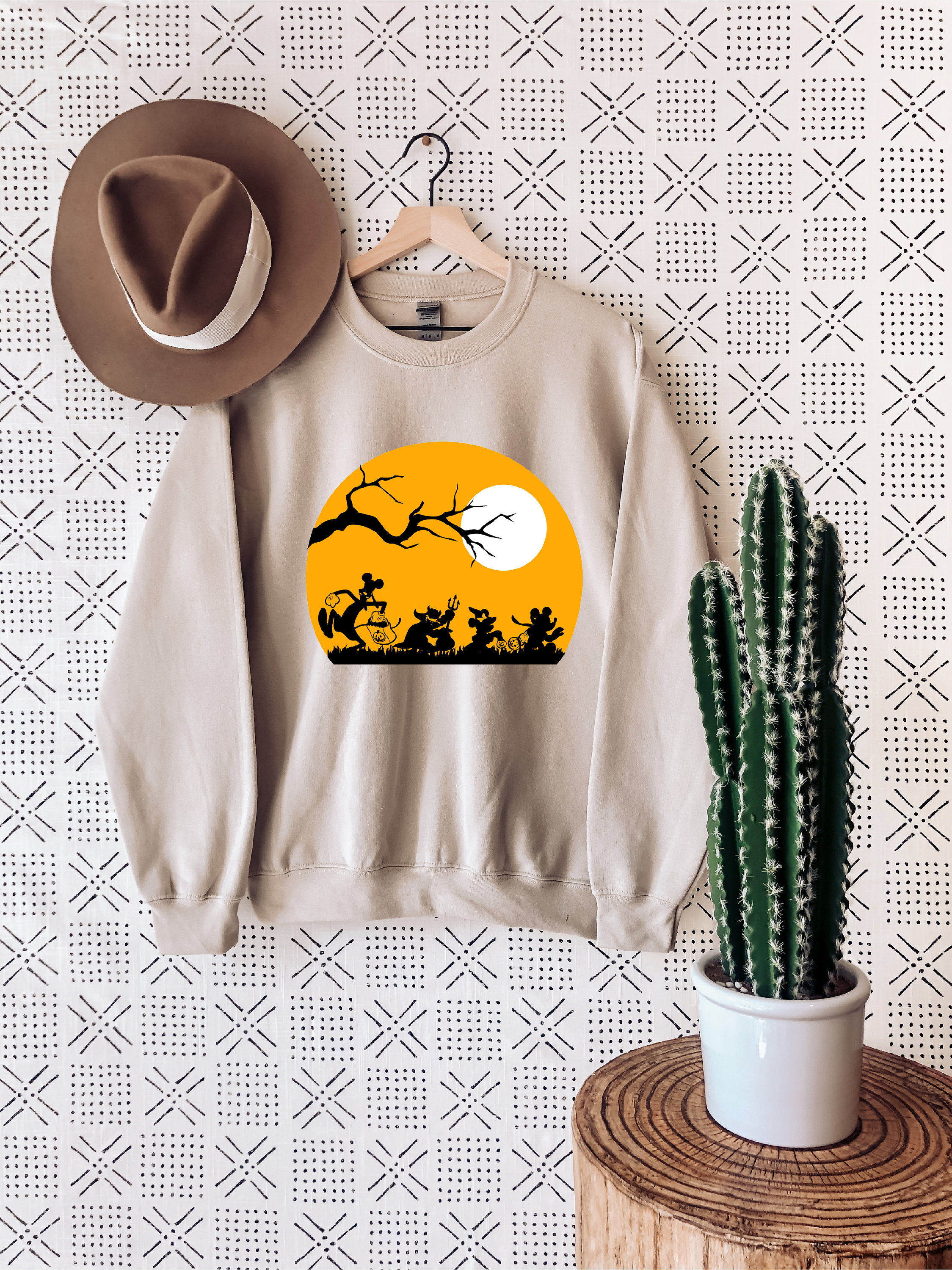 Halloween Sweatshirt Vintage Disney Halloween Sweatshirt Etsy