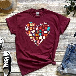 Book Lover Shirt, Book Lover T-shirt, Gift For Librarian, Library Shirt, Book Reader Shirt, Reading Tee, Book Nerd Shirt,Gift For Book Lover image 4