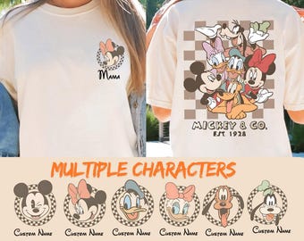 Disney Family Shirt, Custom Mama Disney Shirt, Mickey & Friends Matching Disney Family Shirts, Disney Trip Outfit, Personalized Disney Shirt