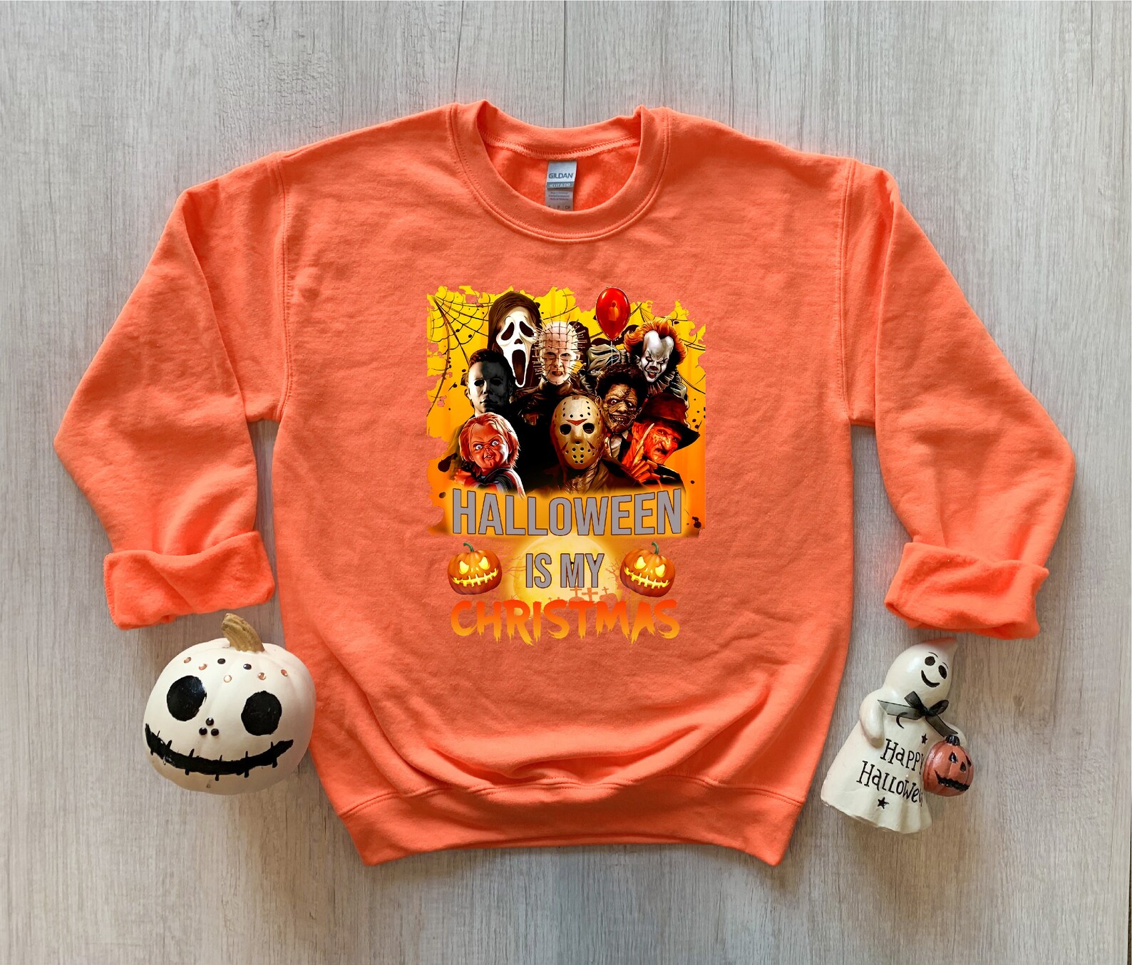 Halloween sweatshirt vintage Clearance