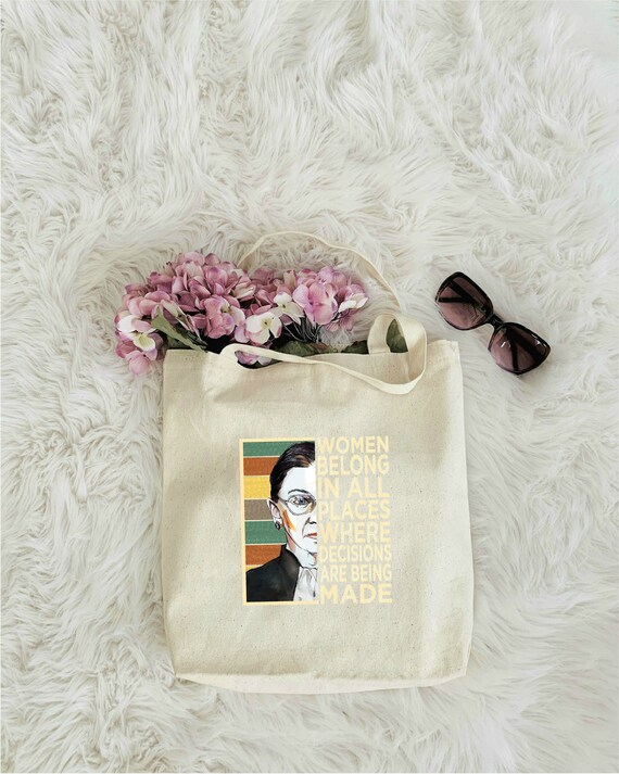 RBG Tote Bag Ruth Bader Ginsburg Tote Bag We ve Been Trained For This I Dissent RBG Supreme Court Vote Tote Bag Women s Rights Tote Bag Etsy