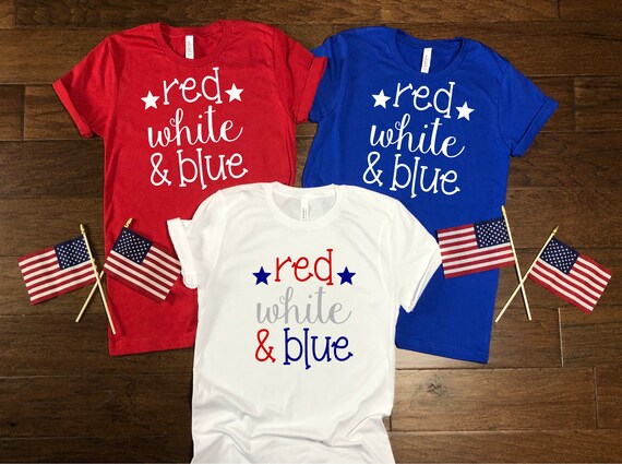 Red White Blue Shirt 4th of July Family 