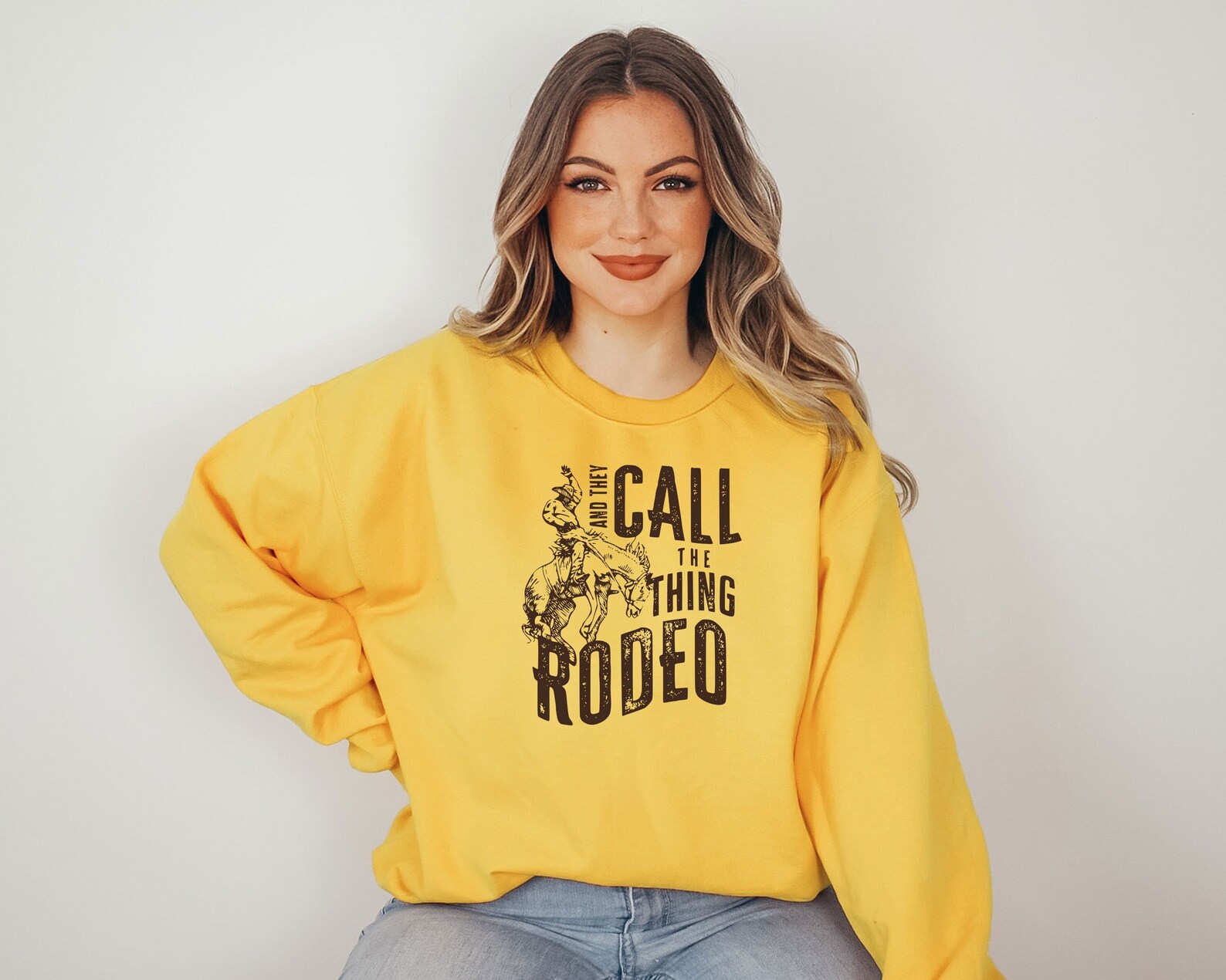 And They Call the Thing Rodeo Sweatshirt Rodeo Clothes Etsy