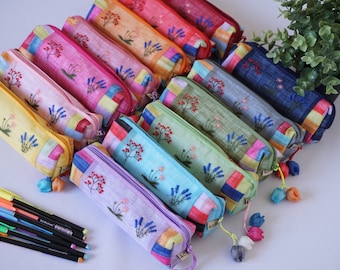 Jumbo Extra Large Pencil Case Stationery Holder Chunky Zip Make Up Bag Storage 