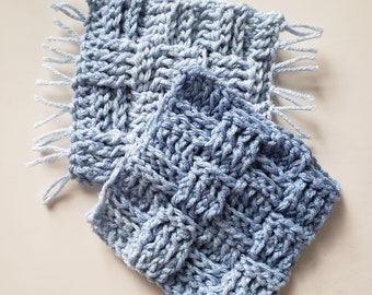Pattern / Crochet Basket Weave Mug Rug