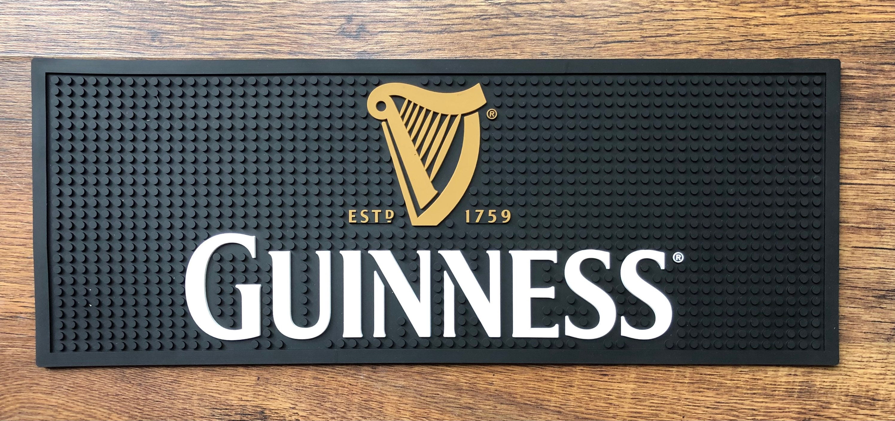 Guinness bar runner rubber bar mat man cave gift Etsy