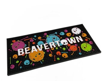 Beavertown bar runner, rubber bar mat, man cave gift