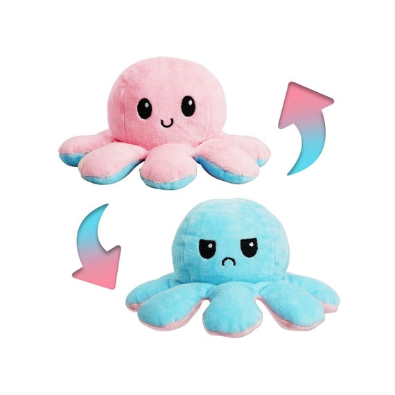 double sided squid plush
