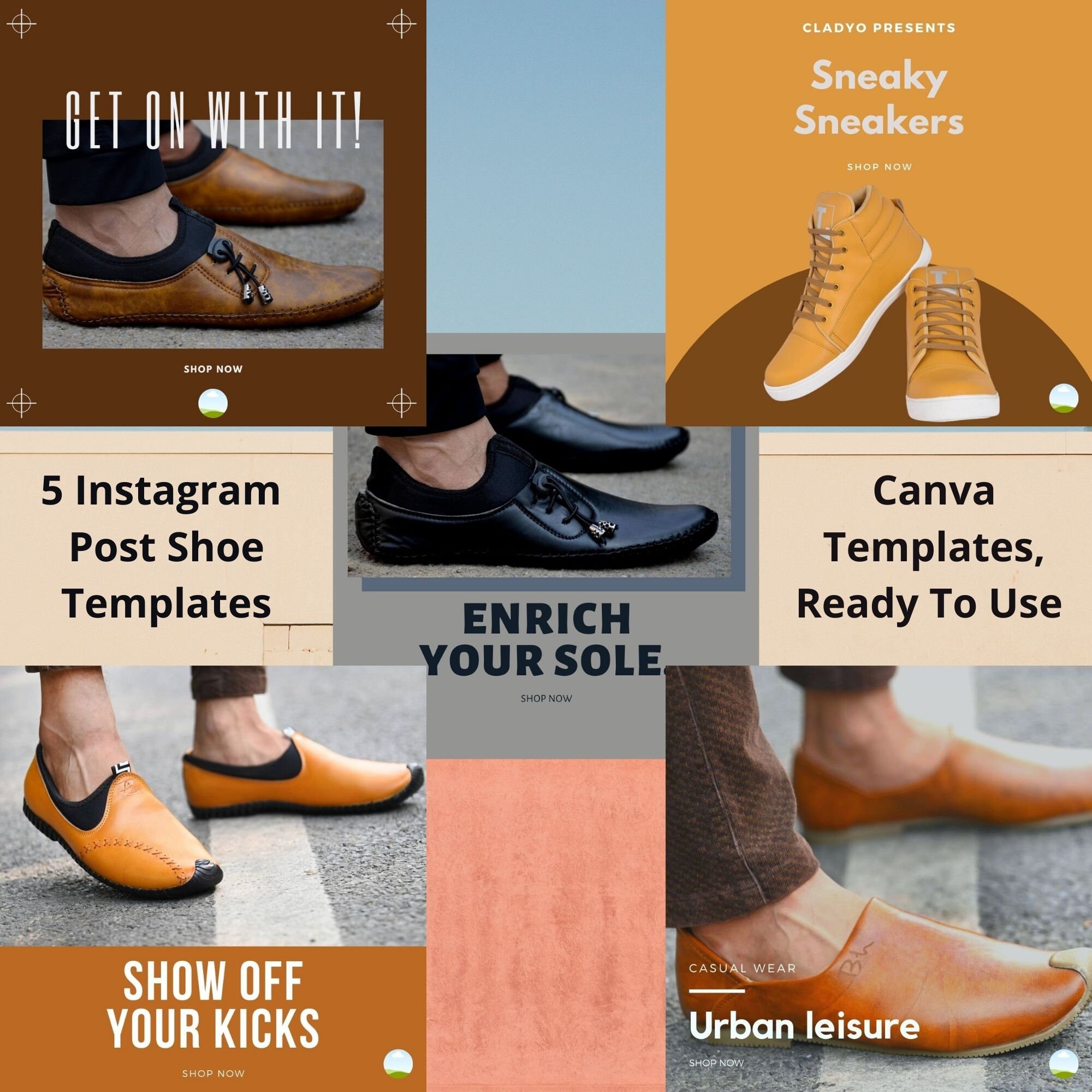 5 Instagram Post Shoe Template Ready To Use Canva Template Etsy