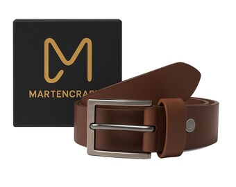 Light Tan Mens Belt 100 Percent Leather Full Grain Dress  display picture 2