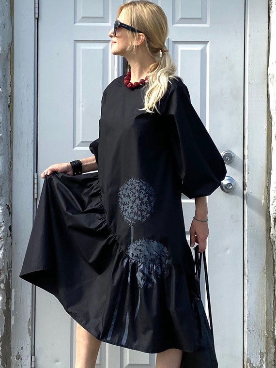 princess polly baby blue dress Dolce & Gabbana long-sleeve square-neck Midi Dress | Black main image 1