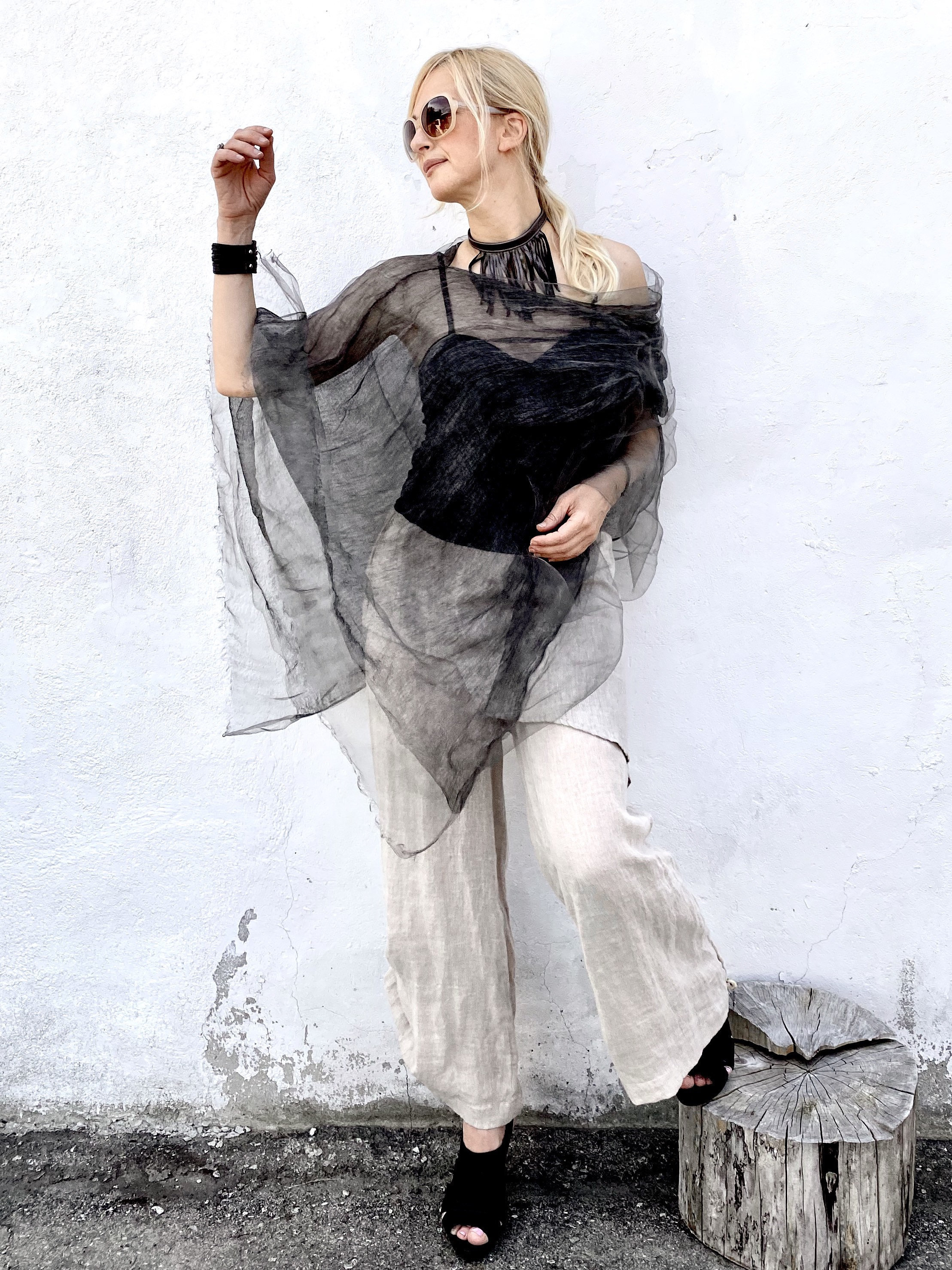 Sheer Poncho - Etsy Sheer Poncho - Etsy