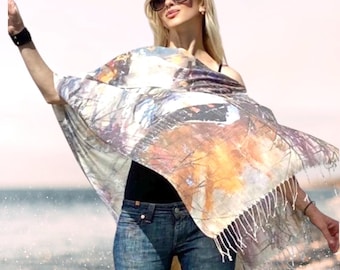Shawl Coverup for Women |  Bohemian Wrap Shawl, Boho Plus Size Shawl, Maternity Wrap, Boho Clothes