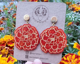 Marigold Acrylic Earrings