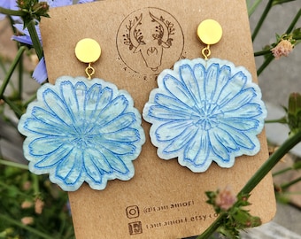 Chicory Acrylic Earrings