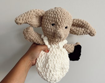 The House Elf snuggler, amigurumi pattern, Potter Pals crochet pattern