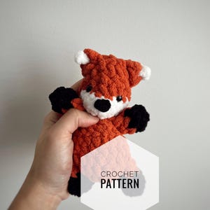 NO SEW Bitsy Fox crochet pattern - Bitsy Woodsy Friends. Crochet Fox