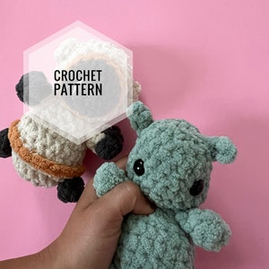 NO SEW Mini Orbit The Alien crochet pattern - Bitsy Buddy