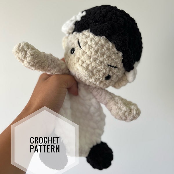 Shelly The bride of Frankenstein Crochet Snuggler Pattern