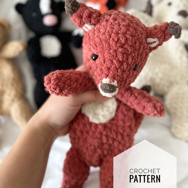 Scout the Squirrel crochet pattern Little Woodsy Pals