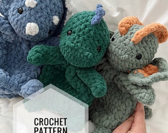 The Dino Babies Snugglers Crochet Pattern Bundle