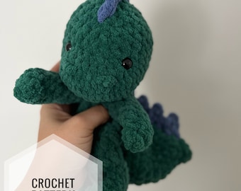 Duffy The Dino Snuggler Crochet Pattern English PDF