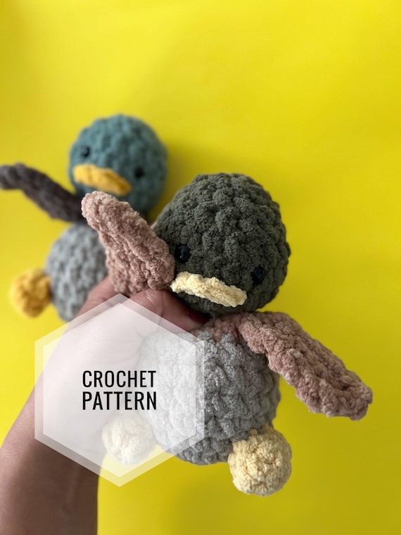 No Sew Mini Crochet Duck Pattern – Bitsy Buddy (PDF Pattern)