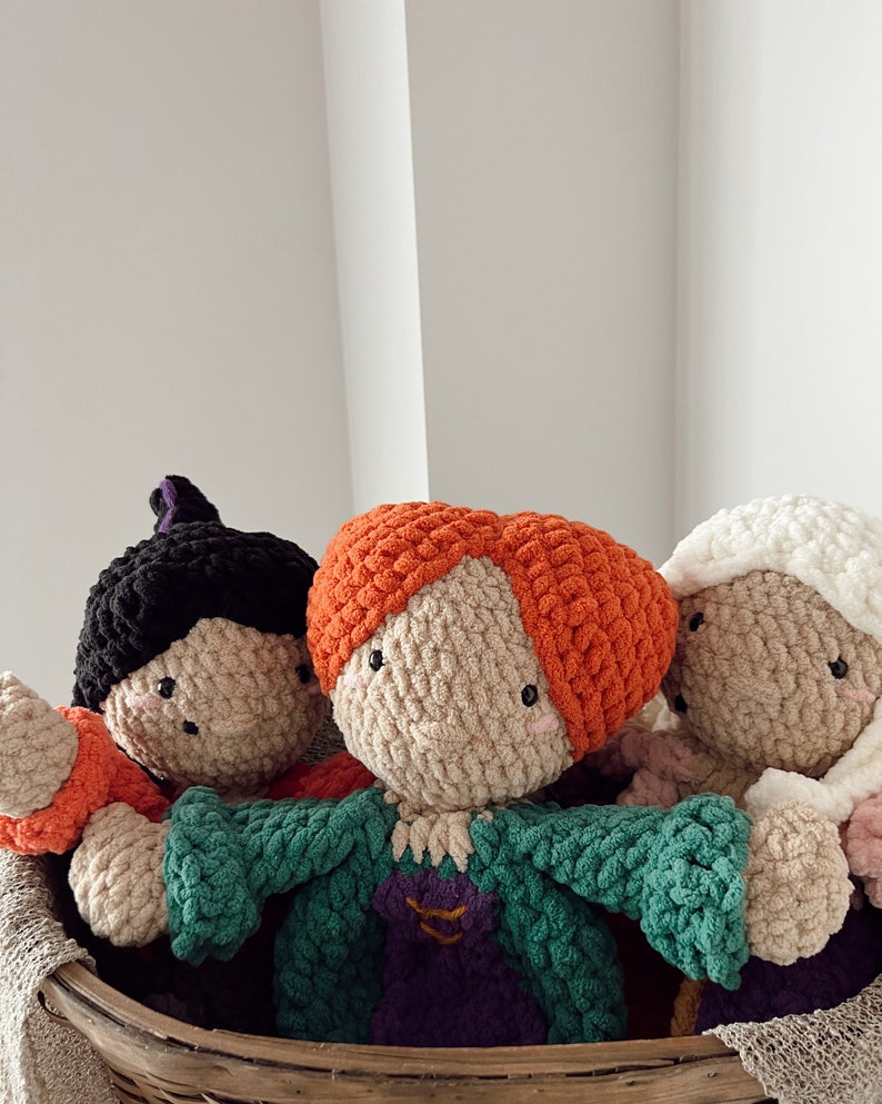 Witch Sisters Crochet Pattern Amigurumi Pattern Sanderson Etsy