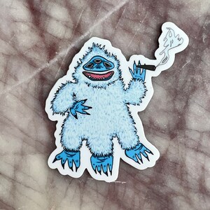 Rauchender Yeti Sticker, Lustiger Sticker, 420 Sticker, Yeti